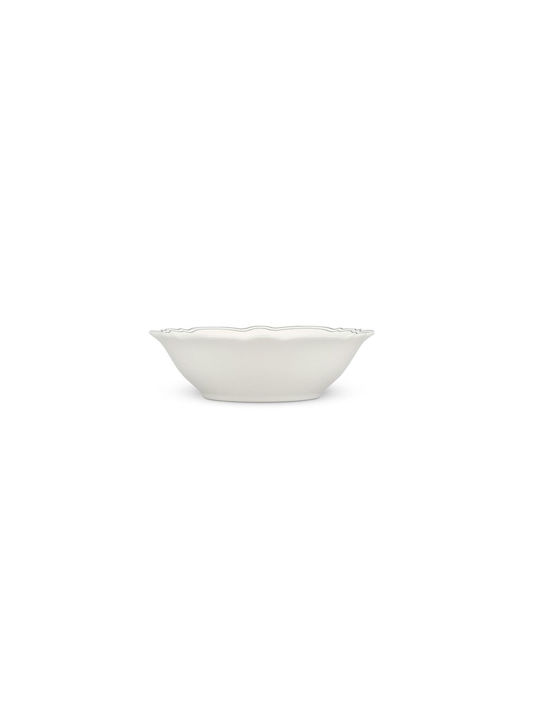 Salt & Pepper Serving Bowl Cereal Round Porcelain Black with Diameter 18cm 2 Pieces