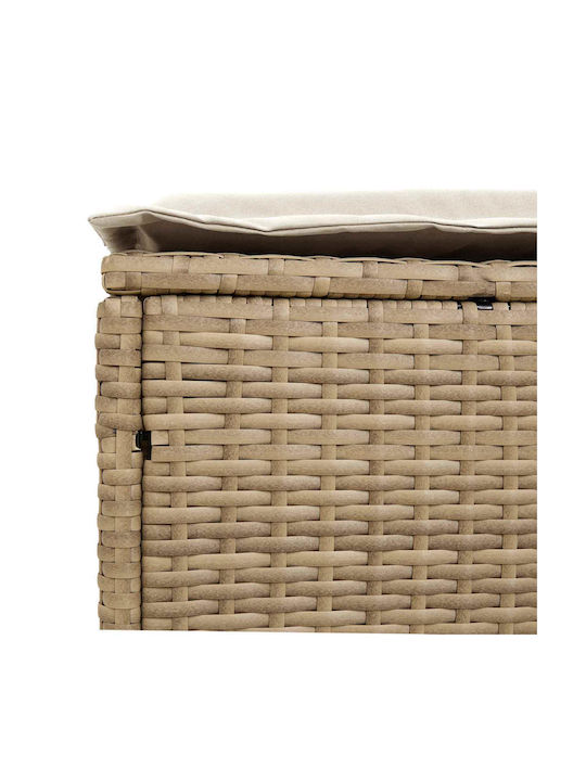 Garden Stool Cube Rattan Beige 2 Pieces 38x38x45cm Garden Stool Cube Rattan Beige 2 Pieces 38x38x45cm