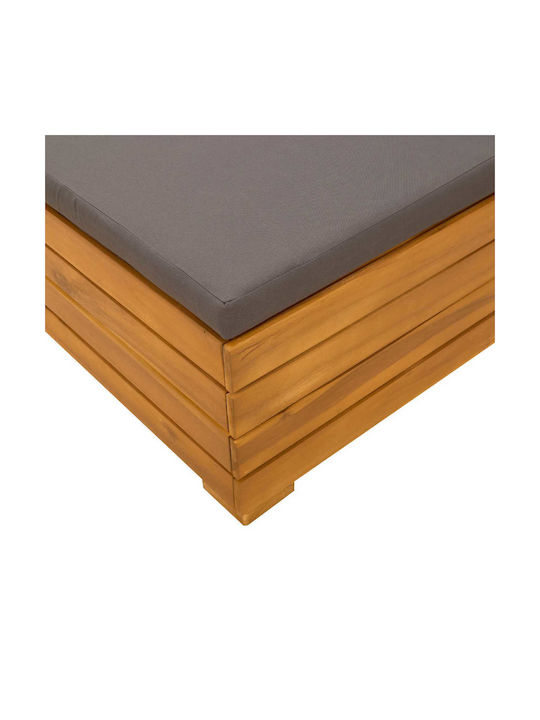 Ξύλινο Σκαμπό Καφέ 60x60x30cm Ξύλινο Σκαμπό Καφέ 60x60x30cm