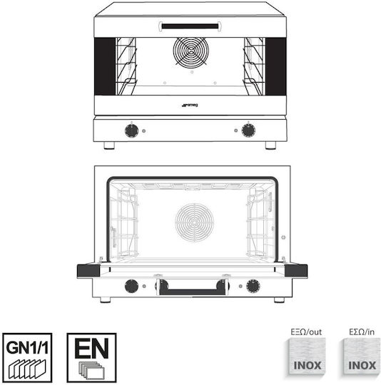 Alfa Frost Three-Phase Electric Oven ALFA410-2