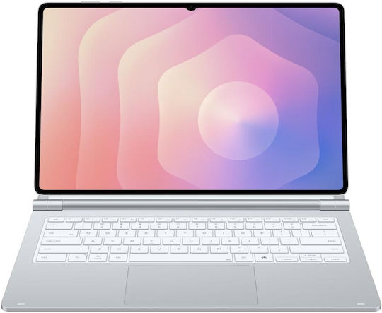 Book Cover Tastatură Slim Galaxy Tab S11 Ultra Pro Argintiu