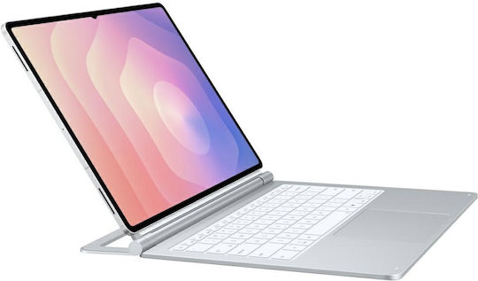 Book Cover Tastatură Slim Galaxy Tab S11 Ultra Pro Argintiu