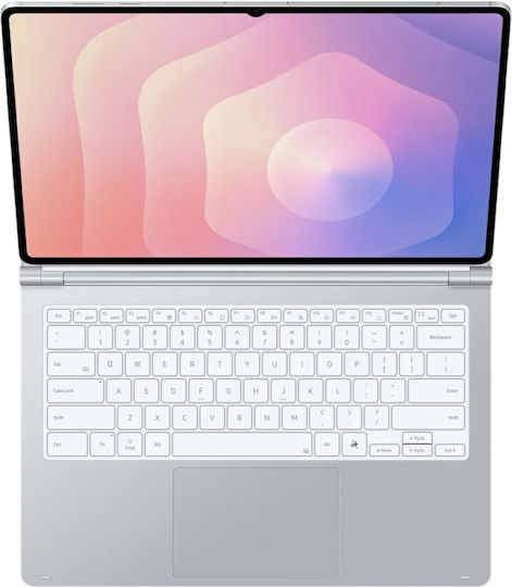 Book Cover Tastatură Slim Galaxy Tab S11 Ultra Pro Argintiu