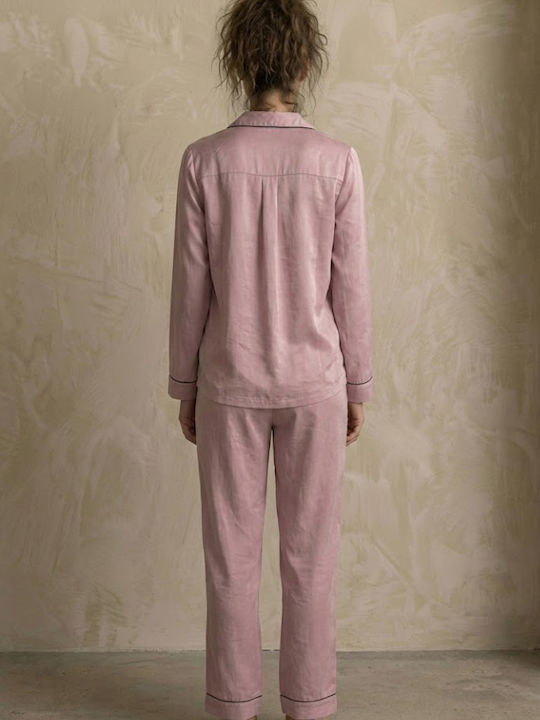 Seidiges Dünnes Satin 'Dryopi' Rosa Rostiger Fauler Apfel