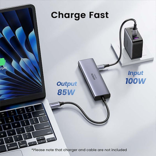 Ugreen CM511 USB-C Docking Station with HDMI 4K PD Gray