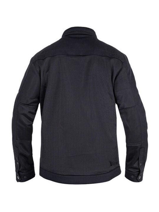 John Doe Aero Mesh Motoshirt Ανδρικό Μπουφάν Καλοκαιρινό Μαύρο
