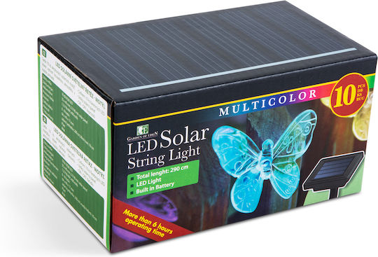 Lustră Solară Ghirlandă Roșie cu Fotocelulă IP44