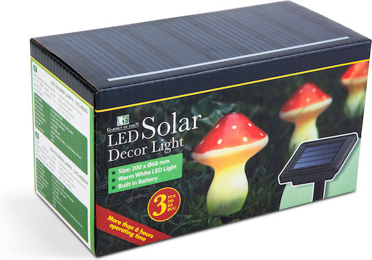 Set 3 Lampi Solare Alb Cald cu Fotocelulă IP44