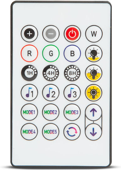 Set 15 Lămpi Solare Suspendate Ghirlandă 1.3W RGBW Bluetooth cu Fotocelulă și Telecomandă IP65