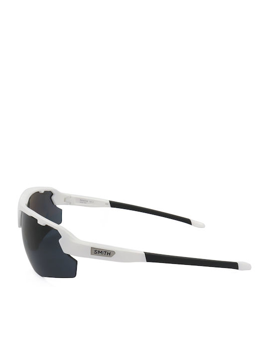 Smith Unisex Γυαλιά Ηλίου με Λευκό Σκελετό και Μαύρο Φακό