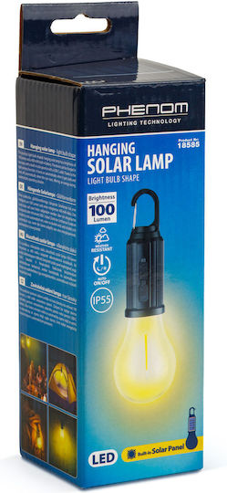 Lustră Solară 5W 100lm cu Senzor de Mișcare și Fotocelulă IP55 18.5x6cm