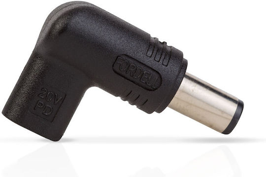 Usb C към Dc 7.4x5мм Dell 20v Адаптер Зарядно Устройство Конвертор Тип C