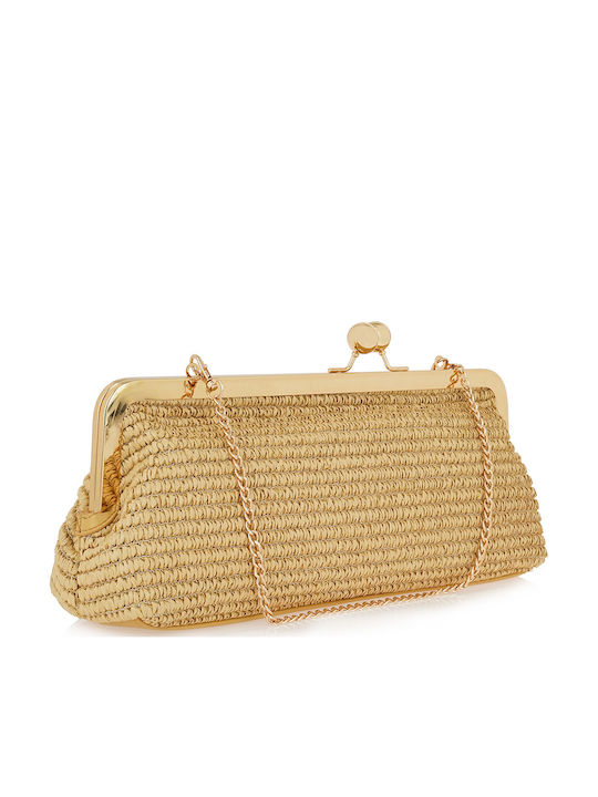 Straw Women's Handbag Gold
