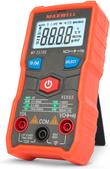 Automatic Digital Multimeter 600v Ncv Frequency Capacitance Illumination Compact