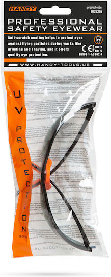 Professional Uv Protective Glasses Gray Smoke Lenses Scratch-resistant Polyamide Frame Comfortable Lightweight