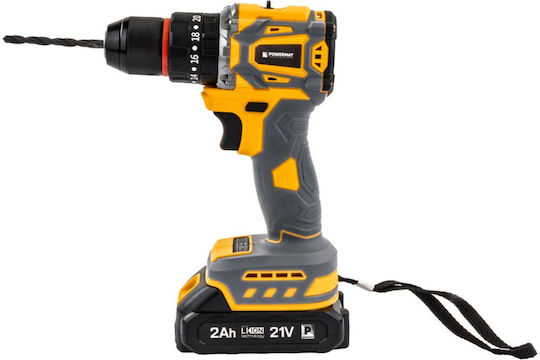 Powermat PM-WA-21V-2M Ударна Отвертка На Батерия Безчетков 21V 2x2Ah
