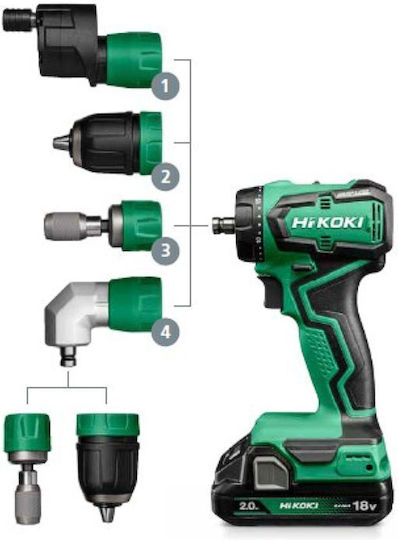 Hikoki Drill Driver Battery Brushless 18V 2x2Ah DS18DDQ