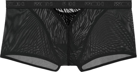 WOH Men's Sexy Black Boxer