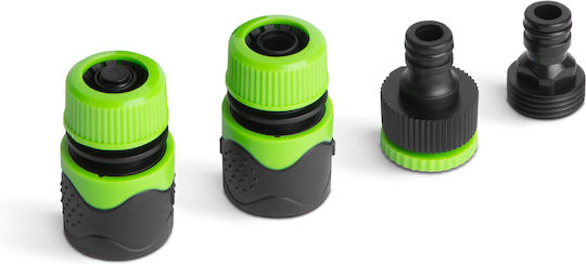 Irrigation Gun Set 8 Functions Adjustable Nozzle Connectors Included Quick Coupling 1/2 Hose