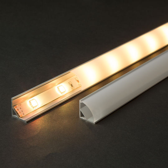 Profil De Aluminiu Pentru Bandă LED 1m Colțar Șină Bandă LED 16x16mm Montaj Colțar Protecție Răcire Bandă