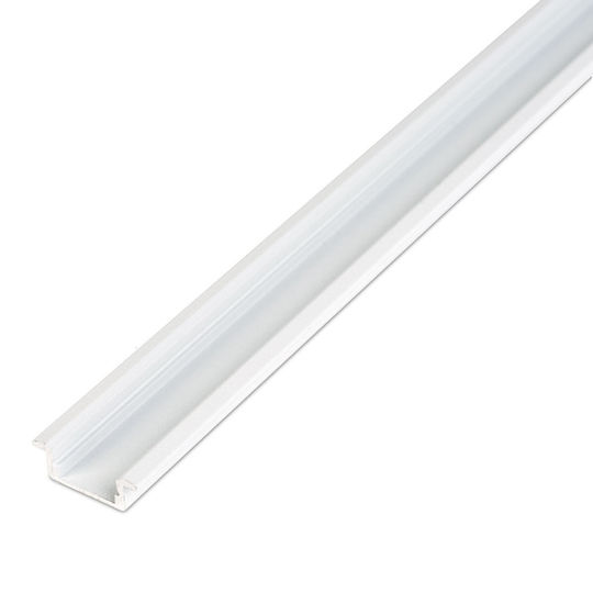 Profil De Aluminiu Pentru Bandă LED Încastrat Alb 1 M Profil U Pentru Bandă LED Șină Profil Aluminiu Canal LED