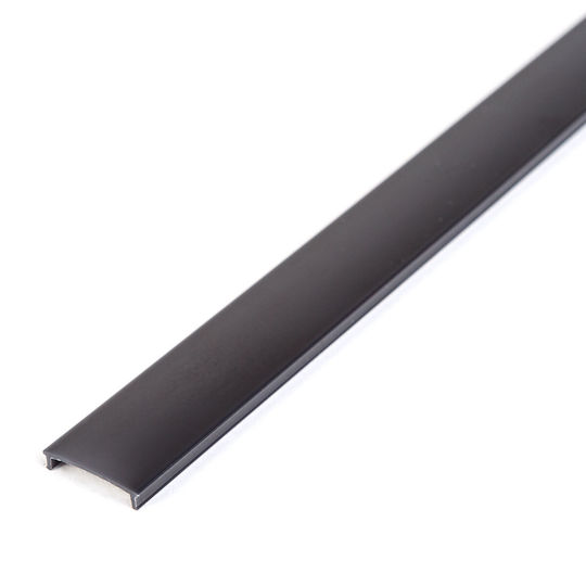 Aluminum Led Profile Cover 1 M Black Polycarbonate Diffuser Led Profile 41011a1