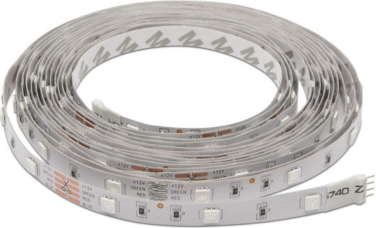 Bandă LED Impermeabilă 12V RGB Lumină 3m Tip SMD5050 cu Sursă de Alimentare și Telecomandă