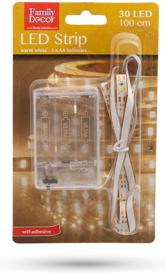 Bandă LED Lumină Alb Cald 1m Tip SMD2835
