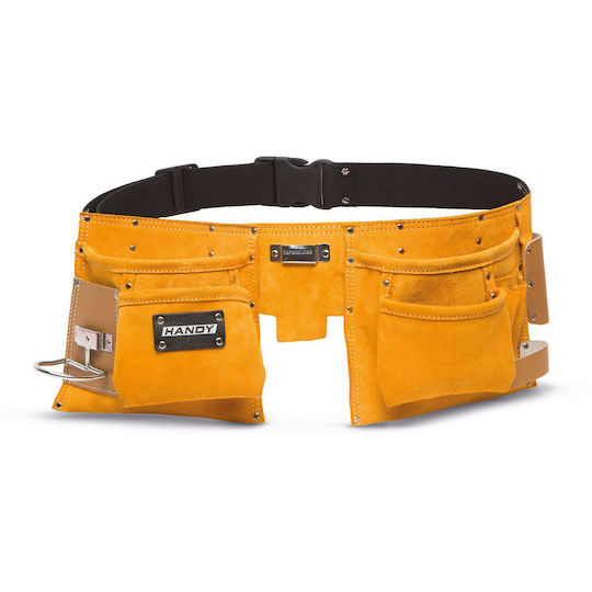 Professional Leather Tool Belt 9 Pockets Swivel Hammer Holder Tape Measure Holder