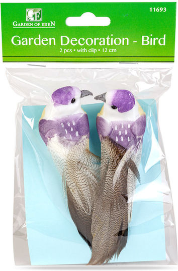 Set 2 Decorative Garden Birds Clip 12 Cm Colorful Decor Plants Arrangements
