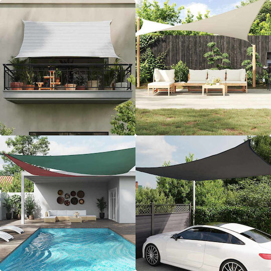 vidaXL Rectangular Gray Shade Sail 2x5m