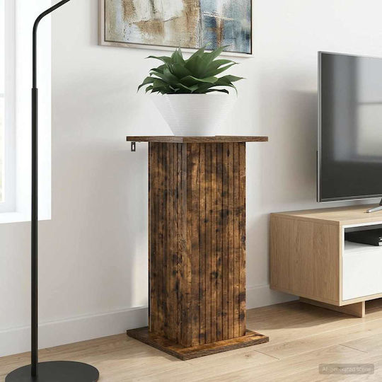 Vidaxl Plant Stand 2 Pcs Smoked Oak Wood 30.5 x 30 x 60.5 cm