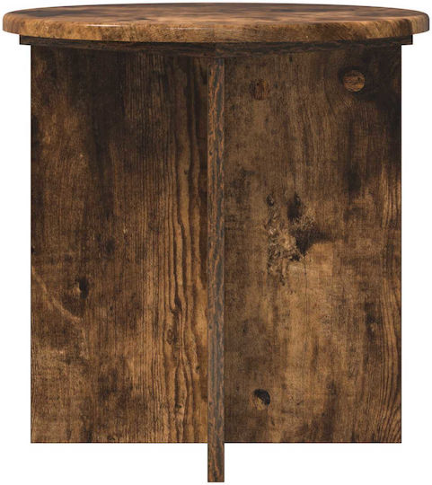 Vidaxl Βάση Φυτών 2 Pcs Καπνισμένο Ξύλο Δρυός 40 X 40 X 40 Cm