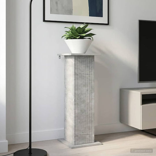 vidaXL Ανθοστήλες Ξύλινες Γκρι 30.5x30x80.5εκ. 2τμχ
