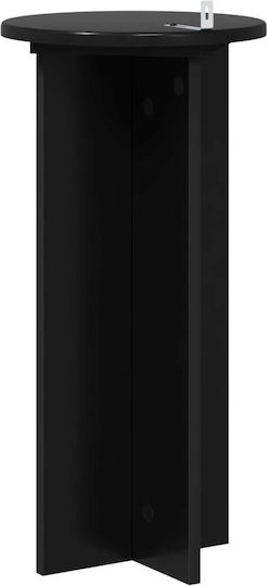 Vidaxl Βάση Φυτών 2 Pcs Μαύρο 29,5 X 29,5 X 60 Εκ Επεξεργασμένο Ξύλο