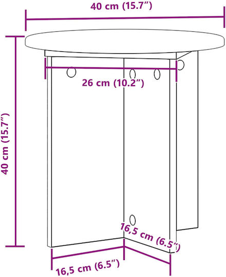 Vidaxl Βάση Φυτών 2 Pcs Παλαιωμένο Ξύλο 40 X 40 X 40 Cm