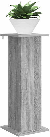 vidaXL Ανθοστήλες Ξύλινες Γκρι 30.5x30x80.5εκ. 2τμχ
