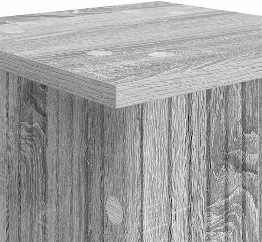 vidaXL Ανθοστήλες Ξύλινες Γκρι 30.5x30x80.5εκ. 2τμχ