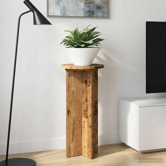 Vidaxl Plant Stand 2 Pcs Aged Wood 29.5 x 29.5 x 60 cm