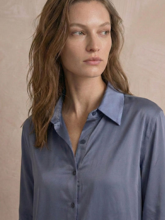 Zizo Winter Damen Pyjama-Set Nightfall Blue