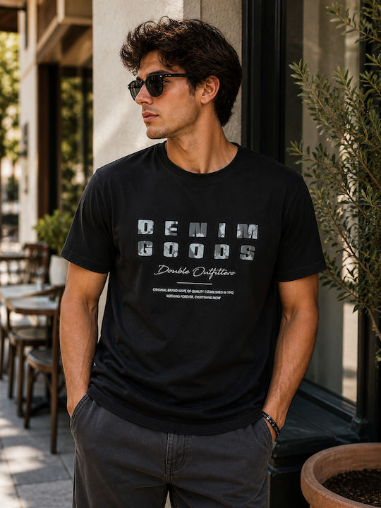 Double T-shirt Μαύρο