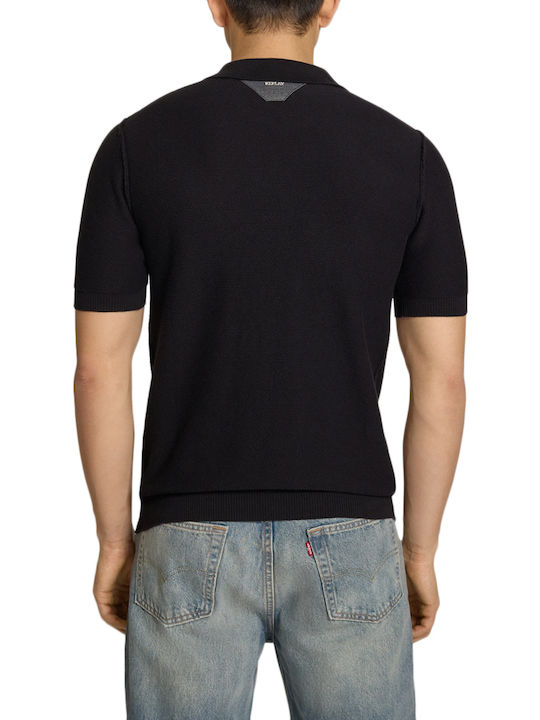 Replay Polo Blouse Black