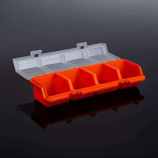 Mercaton Werkzeugkoffer-Organisatoren 4 Schlitze Transparente 31,5x11x7cm