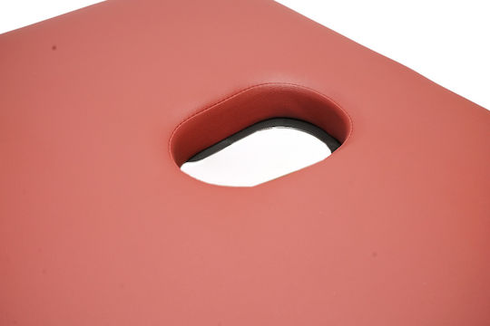 Thor Pat de Fizioterapie Portabil/Pliabil Burgundy din Lemn 60x213cm