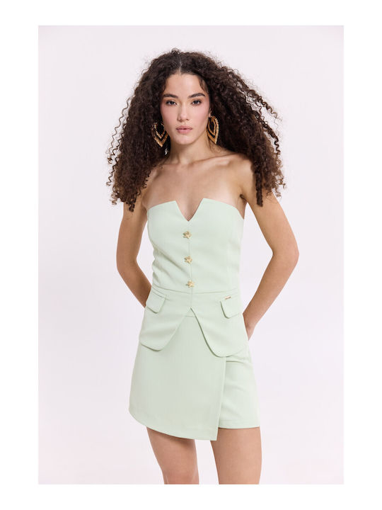 Γυναικεία Μπλούζα Strapless Μεντα