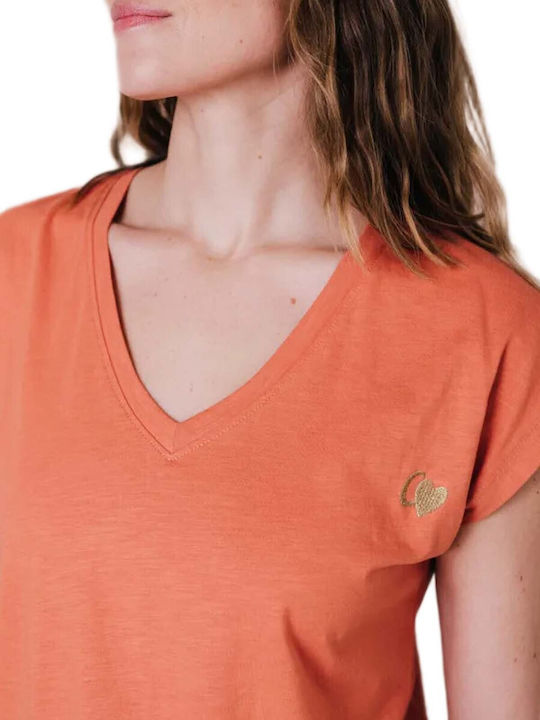Women's T-shirt Coral 67CB2TS800 Argile