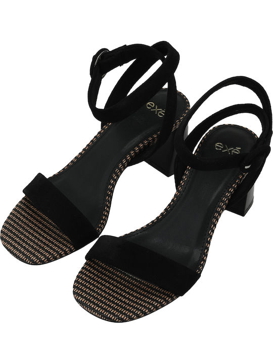 Sandale De Catifea Negre Πέδιλα