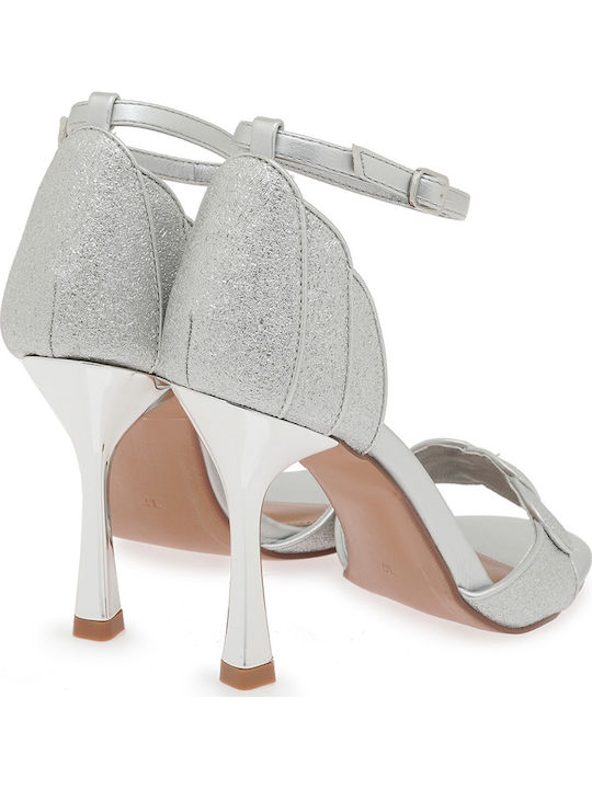 Silver Sandals W47006475621-SILVER 652-19+ CJ038-09 Glitter