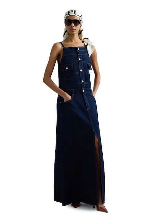Summer Maxi Denim Dress Blue