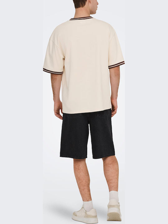 Ανδρική Βερμούδα Τζιν Washed Black